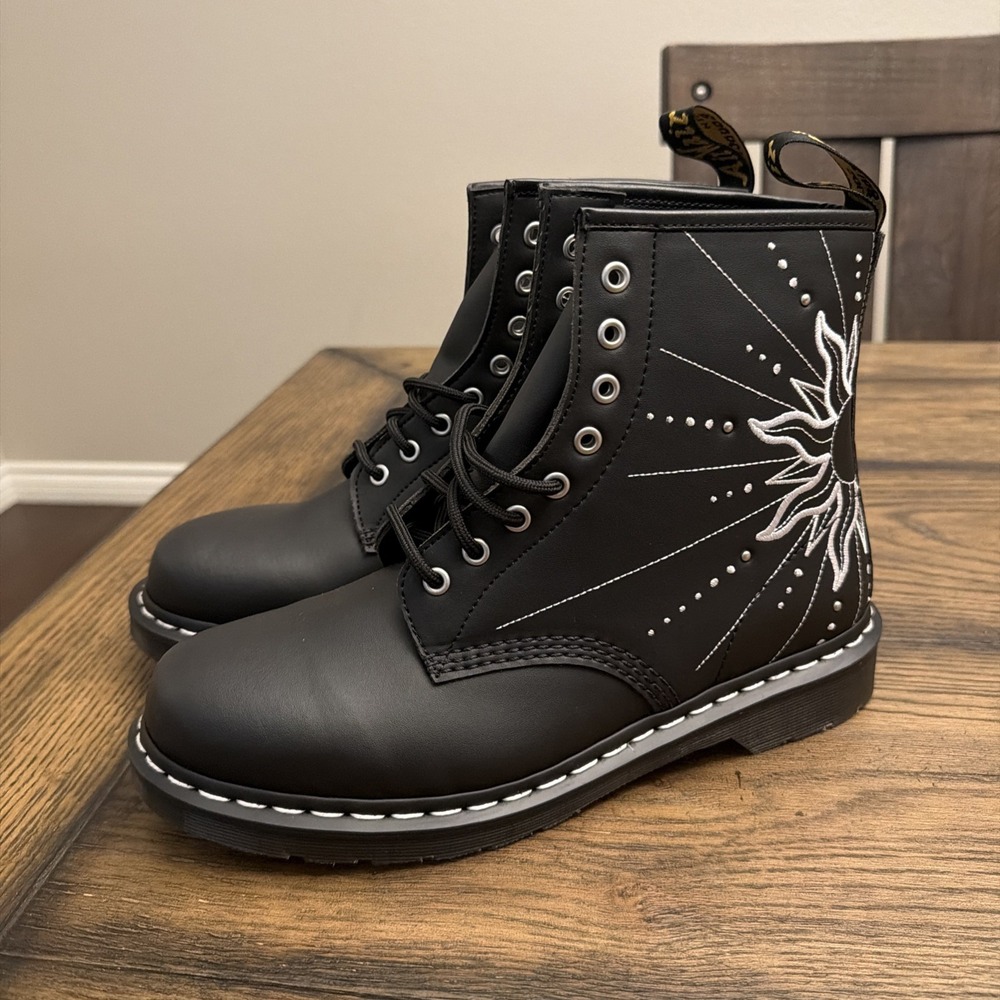 DR. MARTENS 41813001 GENIX_NAPPA_1460_SOLAR_FLAIRE_BLACK 2025 Woman's 11 …G4 - Picture 3 of 6